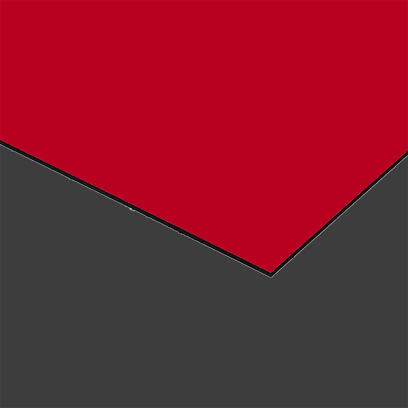 Panneau rouge de DIBOND®, un composite en aluminium de 3A Composites